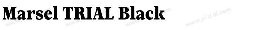 Marsel TRIAL Black字体转换 Marsel TRIAL Black字体转换